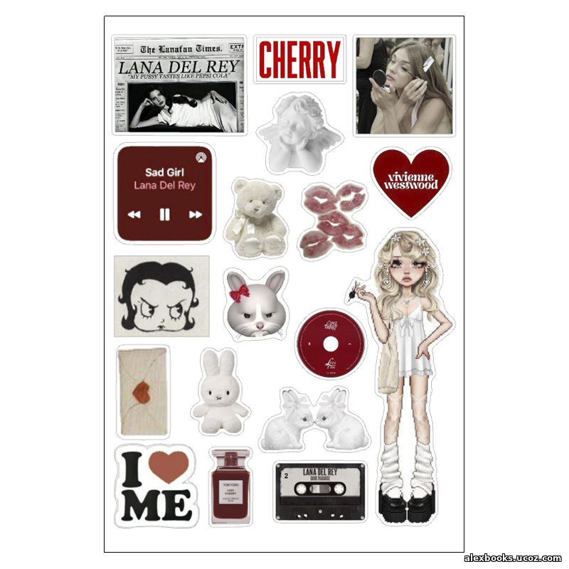 смотреть подробнее наклейки "girly mix" выпуск-2